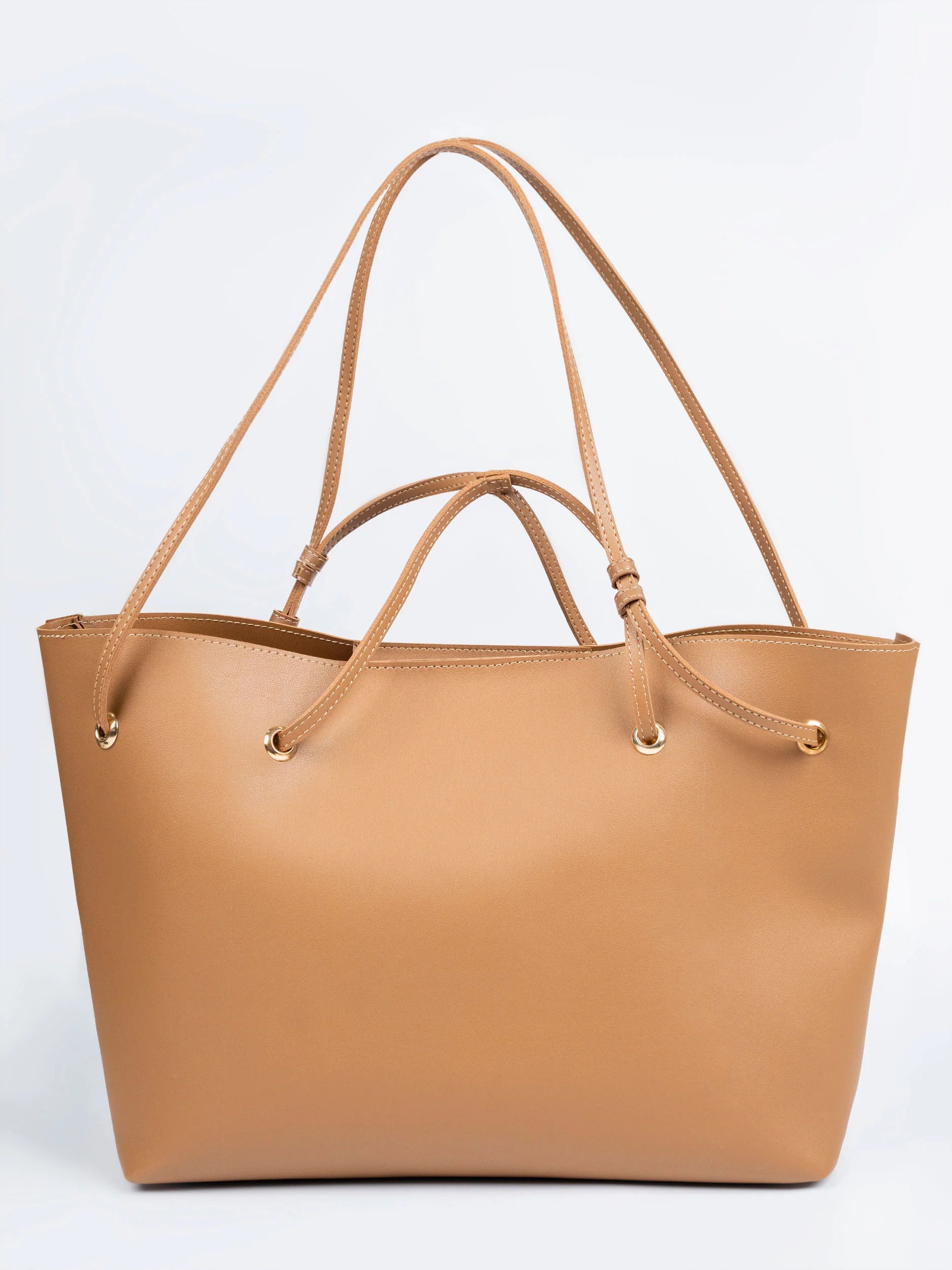 Classic All-Purpose Tote Bag – Brown Rexine