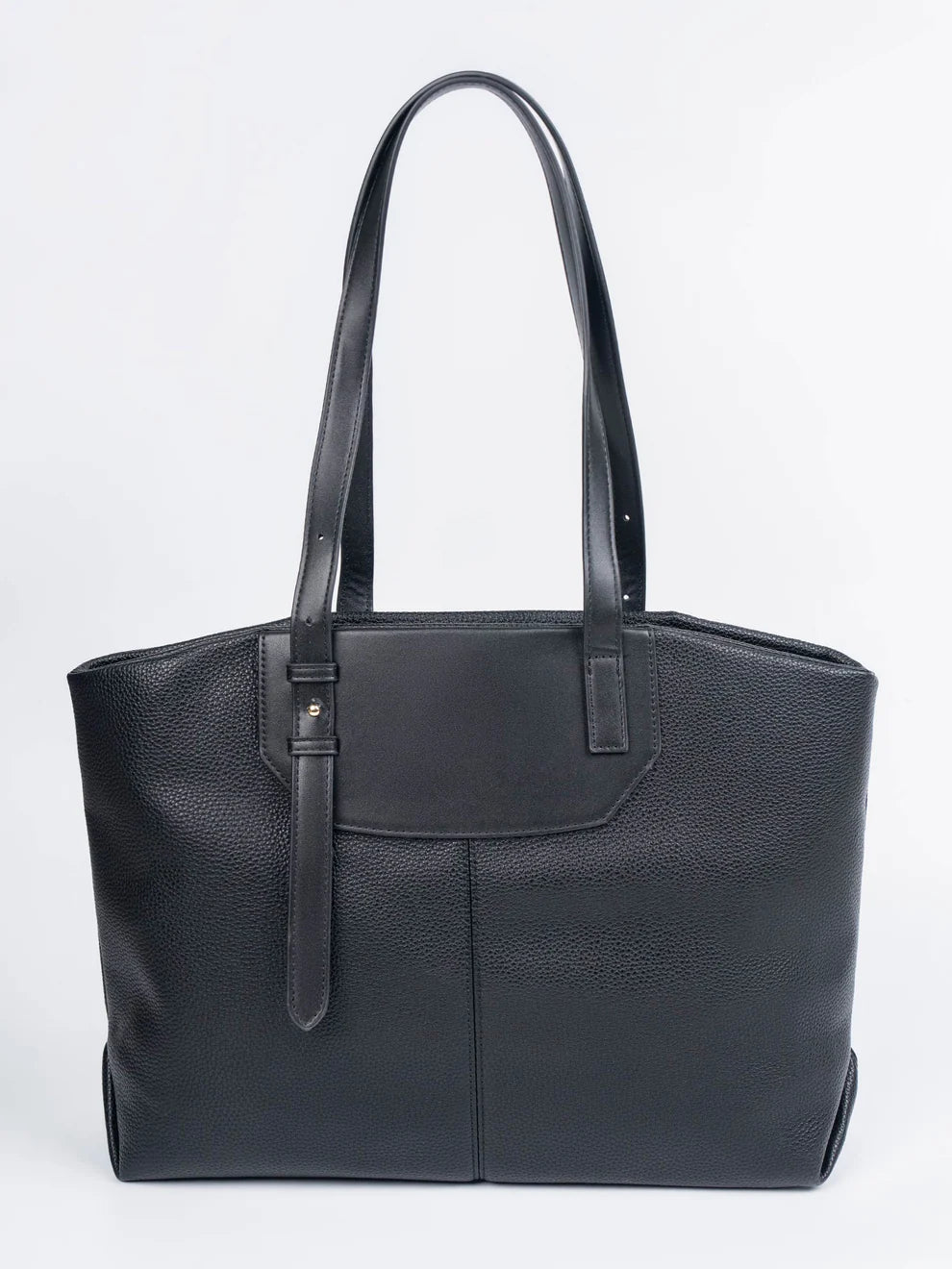 Signature Everyday Tote – Black Rexine