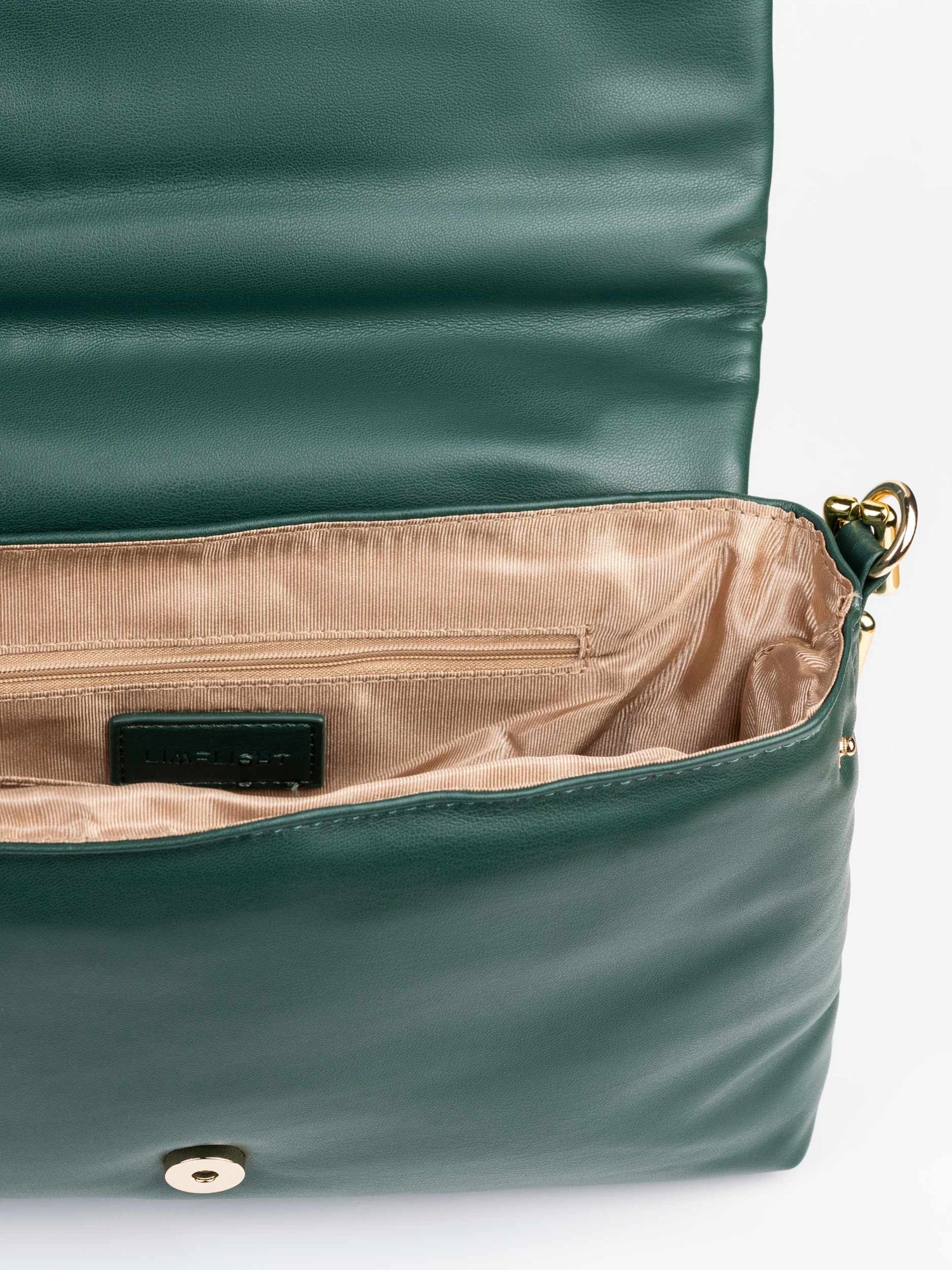 Accent Rivet Clutch – Green Rexine
