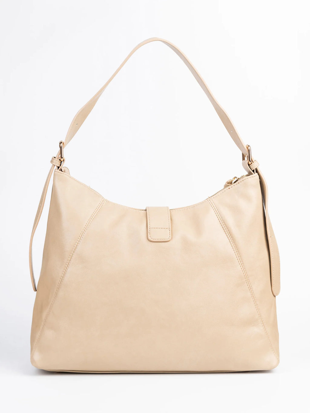 Slouch Carry Tote – Beige Rexine