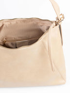 Taretail Beige Rexine Slouch Tote Bag | Adjustable Strap